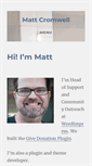 Mobile Screenshot of mattcromwell.com