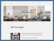 Tablet Screenshot of mattcromwell.com